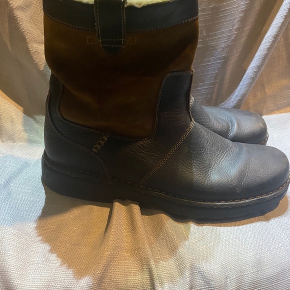 clarks fur lined boots mens